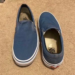 Mens lightly worn 9.5 slip-on vans